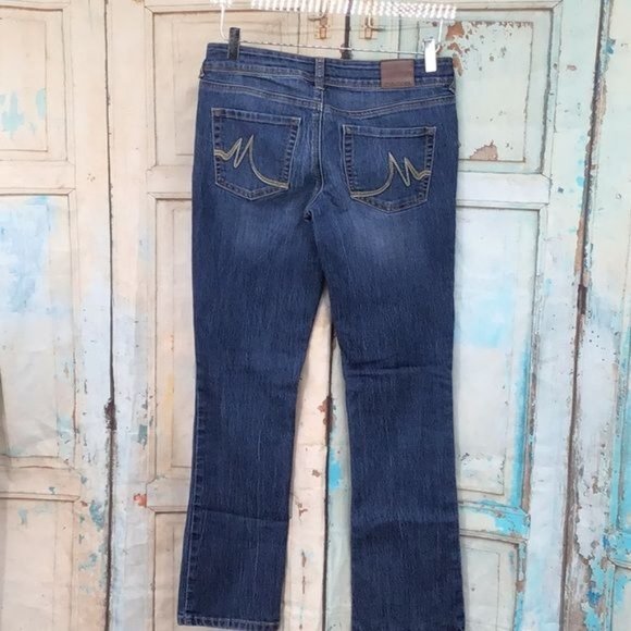 Maurice Womans 2 Short Bleu Jeans Whisking Low Rise Bootcut - Picture 4 of 7